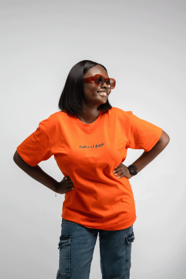 Orange designed t-shirt